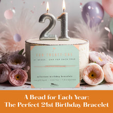Load image into Gallery viewer, 21st Milestone Birthday Bracelet