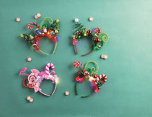 Load image into Gallery viewer, Mud Pie Light Up Christmas Headband