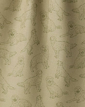 Load image into Gallery viewer, Geometry Golden Pups Tea Towel