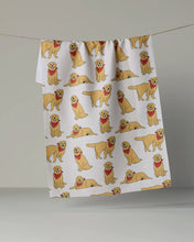 Load image into Gallery viewer, Geometry Golden Days Tea Towel