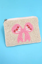 Load image into Gallery viewer, Bow Beaded Coin Purse