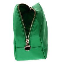 Load image into Gallery viewer, Round Zippered Nylon Cosmetic Pouch Bag