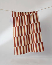 Load image into Gallery viewer, Geometry Harvest Stripe Tea Towel