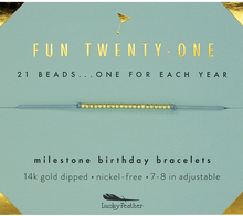 Load image into Gallery viewer, 21st Milestone Birthday Bracelet