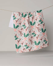 Load image into Gallery viewer, Geometry Sugarplum Florals Tea Towel - Holiday 2026