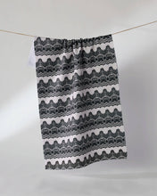 Load image into Gallery viewer, Geometry Midnight Lace Tea Towel