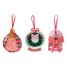 Load image into Gallery viewer, Mud Pie Pink Holiday Claw Clips