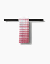 Load image into Gallery viewer, Fireside Plaid Red Tea Towel