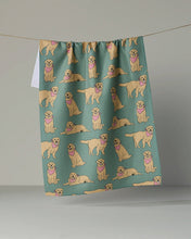 Load image into Gallery viewer, Geometry Golden Days Tea Towel
