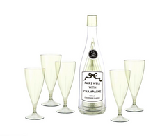 Load image into Gallery viewer, Acrylic Champagne Bottle + Glasses