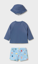 Load image into Gallery viewer, Baby Boy 3 Piece Swim Suit Set