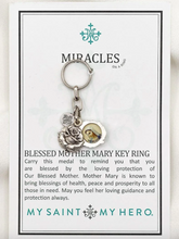 Load image into Gallery viewer, Miracles Blessed Mother Key Ring