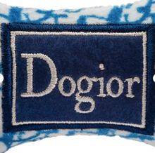 Load image into Gallery viewer, Royal Blue & White Dogior Dog Bone Toy by Haute Diggity Dog