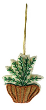 Load image into Gallery viewer, Cotton & Glass Beaded Potted Plant Ornament