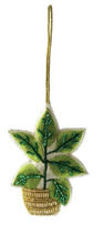 Load image into Gallery viewer, Cotton & Glass Beaded Potted Plant Ornament