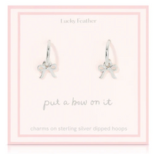 Load image into Gallery viewer, Beautiful Bows - Bow Charm Hoops