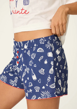Load image into Gallery viewer, Red, White and Blue Italian Coast Pajamas by PJ Salvage