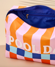 Load image into Gallery viewer, Pool Day Oversized Zip Pouch
