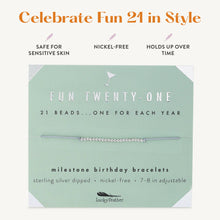 Load image into Gallery viewer, 21st Milestone Birthday Bracelet