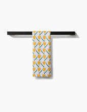Load image into Gallery viewer, Yellow Tulip Flowers Tea Towel by Geometry