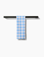 Load image into Gallery viewer, Angelic Sky Gingham Tea Towel