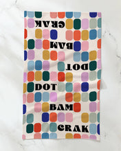 Load image into Gallery viewer, Geometry Tile Talk Tea Towel