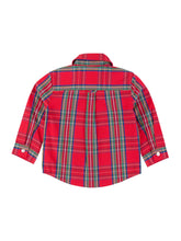 Load image into Gallery viewer, Boys Tis The Season Plaid Long Sleeve Button Down Shirt