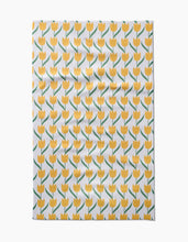 Load image into Gallery viewer, Yellow Tulip Flowers Tea Towel by Geometry