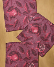 Load image into Gallery viewer, Geometry Rich Garnet Dishcloth Set