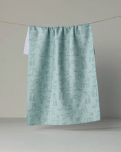 Load image into Gallery viewer, Geometry Bulldog Pups Tea Towel