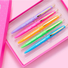 Load image into Gallery viewer, Pen Set - Motivational - Asst Colors - 5 Piece Set