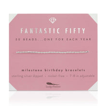 Load image into Gallery viewer, 50th Milestone Birthday Bracelet