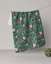 Load image into Gallery viewer, Geometry Sugarplum Florals Tea Towel - Holiday 2026
