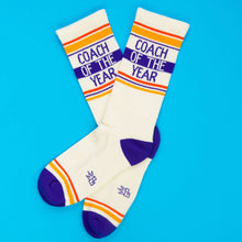 Load image into Gallery viewer, Coach Of The Year Gym Crew Socks
