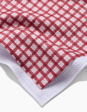 Load image into Gallery viewer, Fireside Plaid Red Tea Towel
