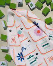 Load image into Gallery viewer, Geometry Tile Toss Tea Towel - Mahjong

