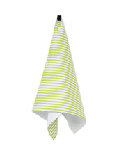 Load image into Gallery viewer, Summer Stripe Green Tea Towel
