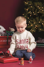 Load image into Gallery viewer, Mud Pie Ivory Santa Baby Crew Neck
