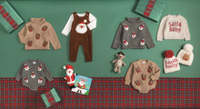 Load image into Gallery viewer, Mud Pie Ivory Santa Baby Crew Neck
