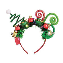 Load image into Gallery viewer, Mud Pie Light Up Christmas Headband
