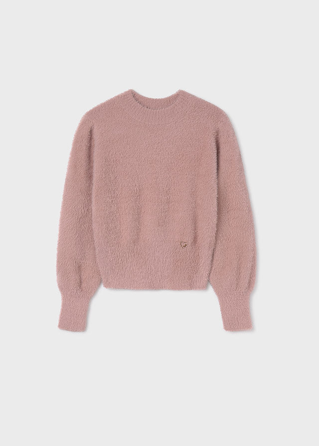 Fuzzy Blush Pullover