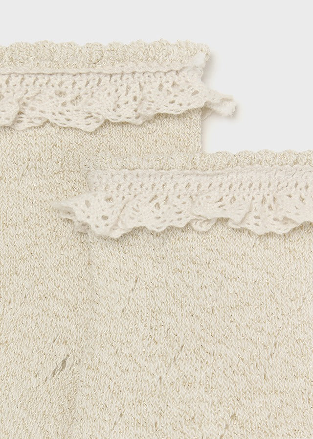 Knit Ruffle Baby Socks