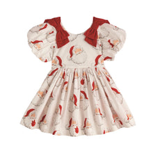 Load image into Gallery viewer, Mud Pie Toddler Santa Bow Dress

