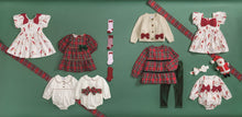 Load image into Gallery viewer, Mud Pie Toddler Santa Bow Dress
