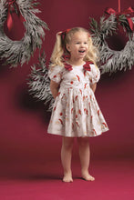 Load image into Gallery viewer, Mud Pie Toddler Santa Bow Dress
