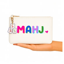 Load image into Gallery viewer, *NEW Mahjong Bag | Canvas mahjong gift bag w/ tile zipper
