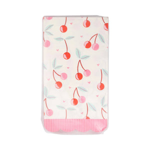 Cherries Fringe Scallop Guest Napkin