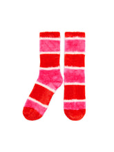 Load image into Gallery viewer, Shiraleah Fuzzy Stripe Socks, Pink
