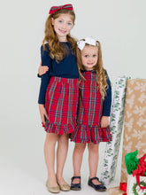 Load image into Gallery viewer, Girls Tis The Season Plaid Ruffle Wrap Skirt
