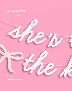 She's Tying the Knot Banner